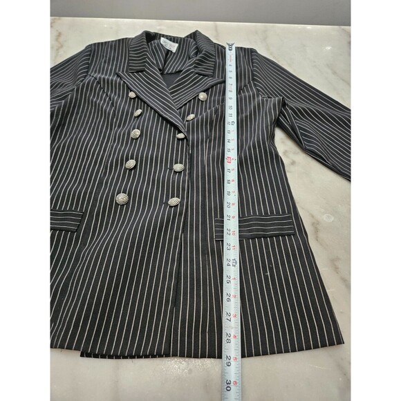Dress Savvy New York Women's Louis Feraud Striped Classic Blazer Size M - Picture 3 of 8